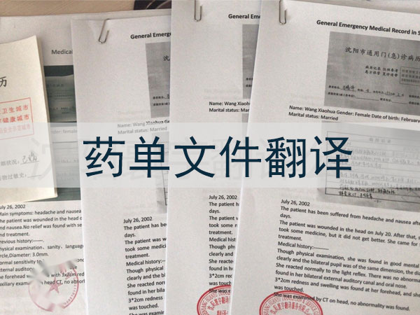 药单文件翻译